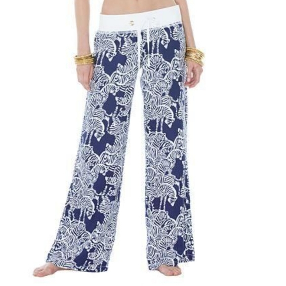 Lilly Pulitzer Pants - Lilly Pulitzer Linen Wide Leg Beach Pant in I Herd You Print